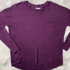 2/$20🌸 Caslon Confetti Knit Purple Pullover Top